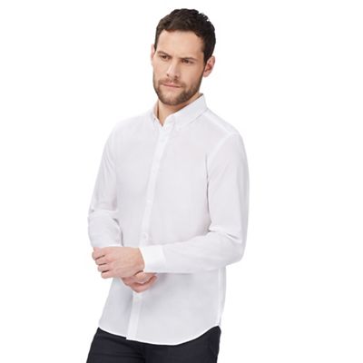 J by Jasper Conran Designer white button down tailored oxford shirt